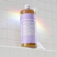 Dr. Bronner's Magic Pure Castile Liquid Soap Bodywash - Lavender - 32 fl oz: Vegan, Non-Toxic, Whole Body Use